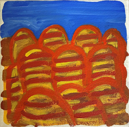 98-26 Purnululu (Bungle Bungles) Special Country. 20 x 20 cm acrylic on canvas