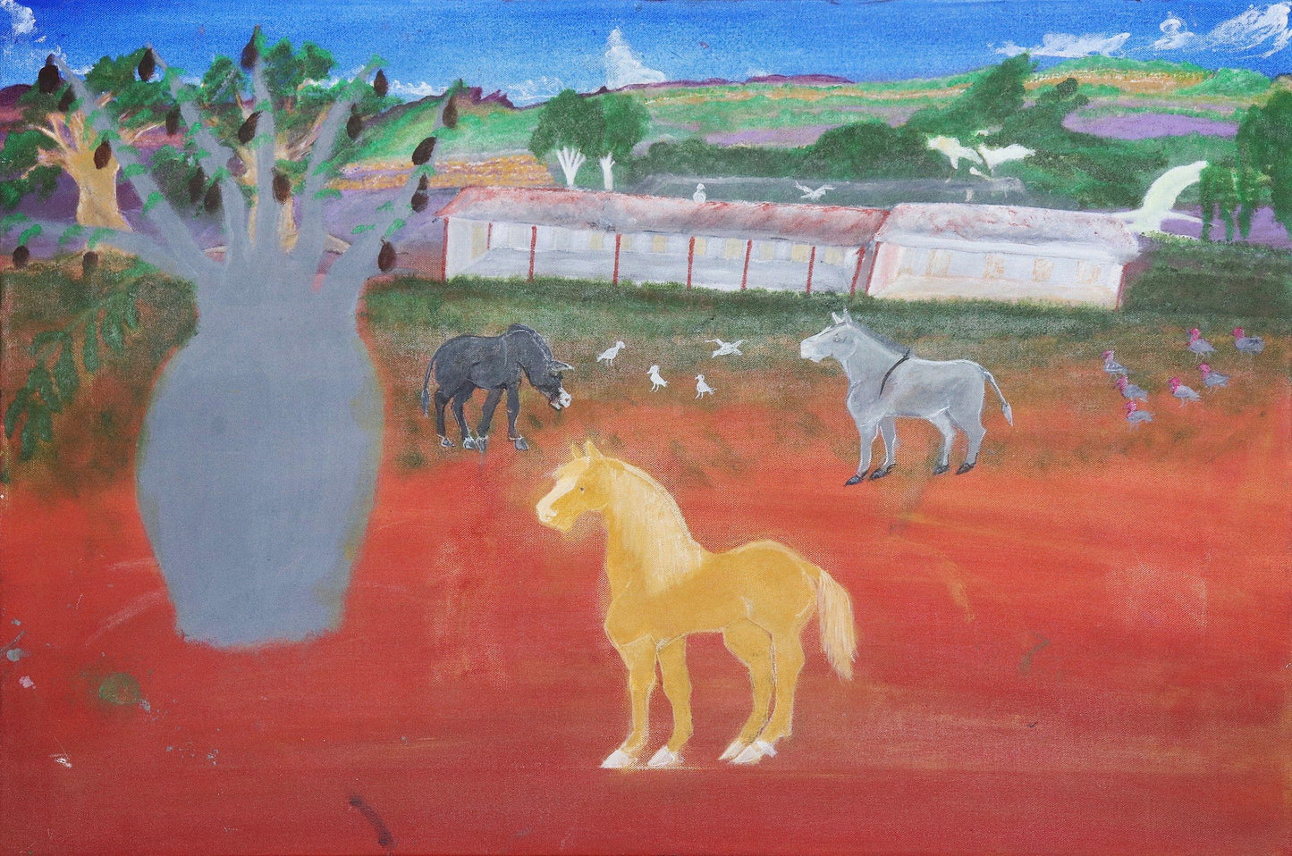 66-20 Kimberley Station Life. 90 x 60 Acrylic on Canvas