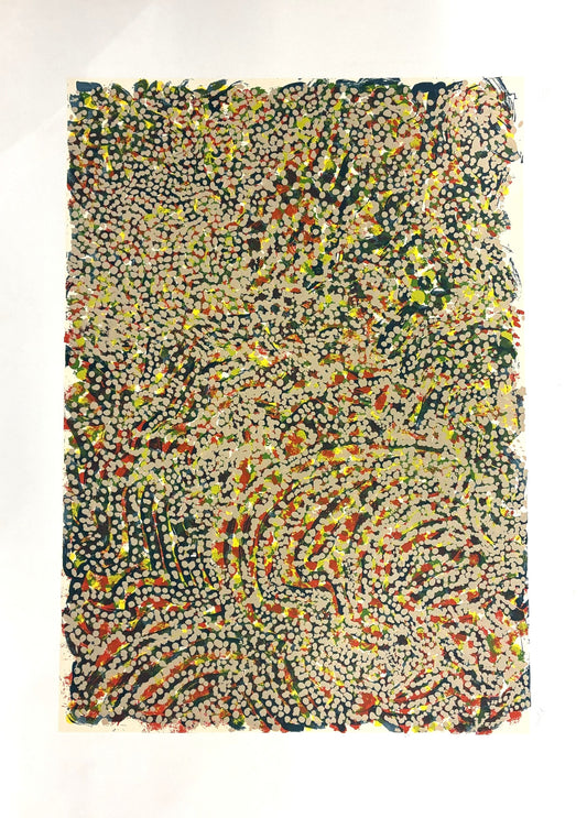 199-12 When I Walked Long Way With My Family. 76 x 56 cm ltd ed. of 15 screen print