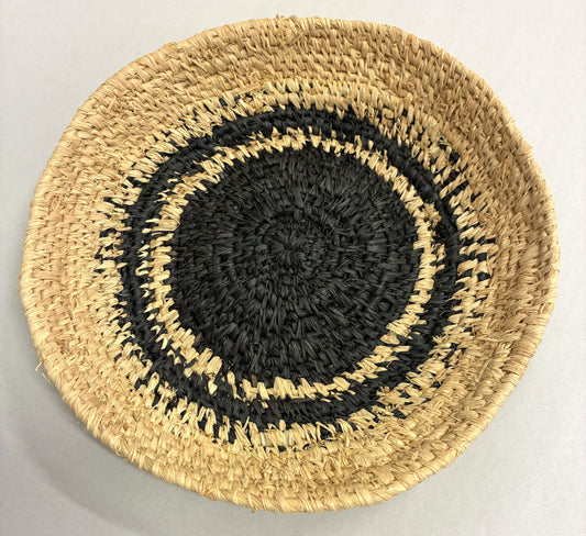 317-26 Hand Woven Basket. 29cm diameter, natural fibres and dyes. (Copy)