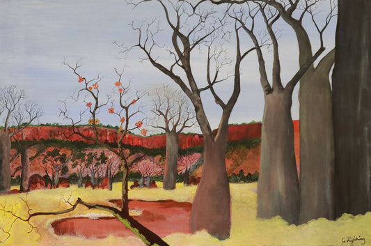 1-25 Boab Trees - East Kimberley. 90 x 60 Acrylic on Canvas