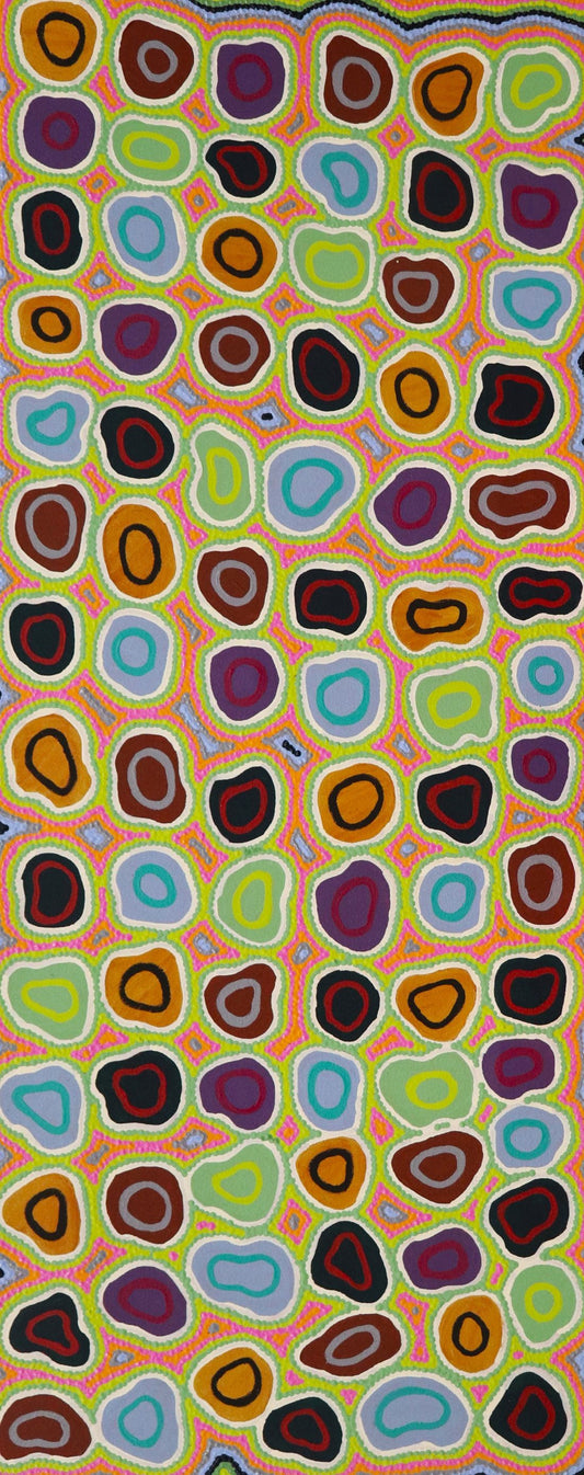 97-25 Wildflowers. 100 x 40 Acrylic on Canvas