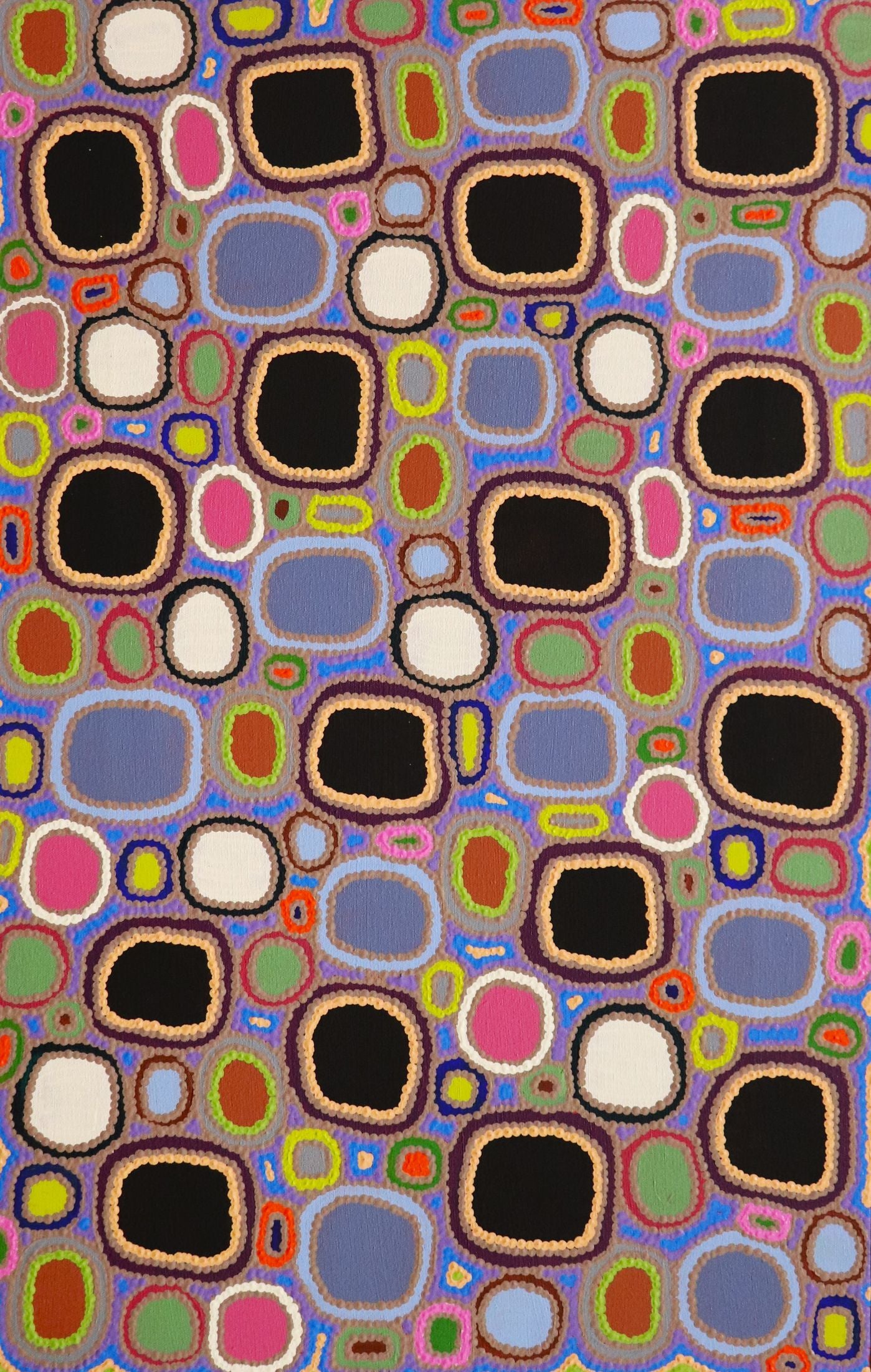 132-25 Colours of my Country - Stones in every Colour. 70 x 45 Acrylic on Canvas