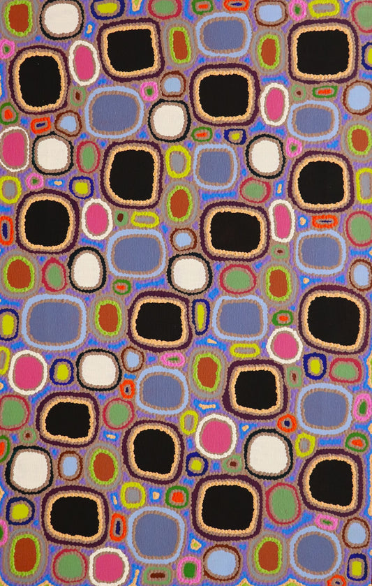 132-25 Colours of my Country - Stones in every Colour. 70 x 45 Acrylic on Canvas