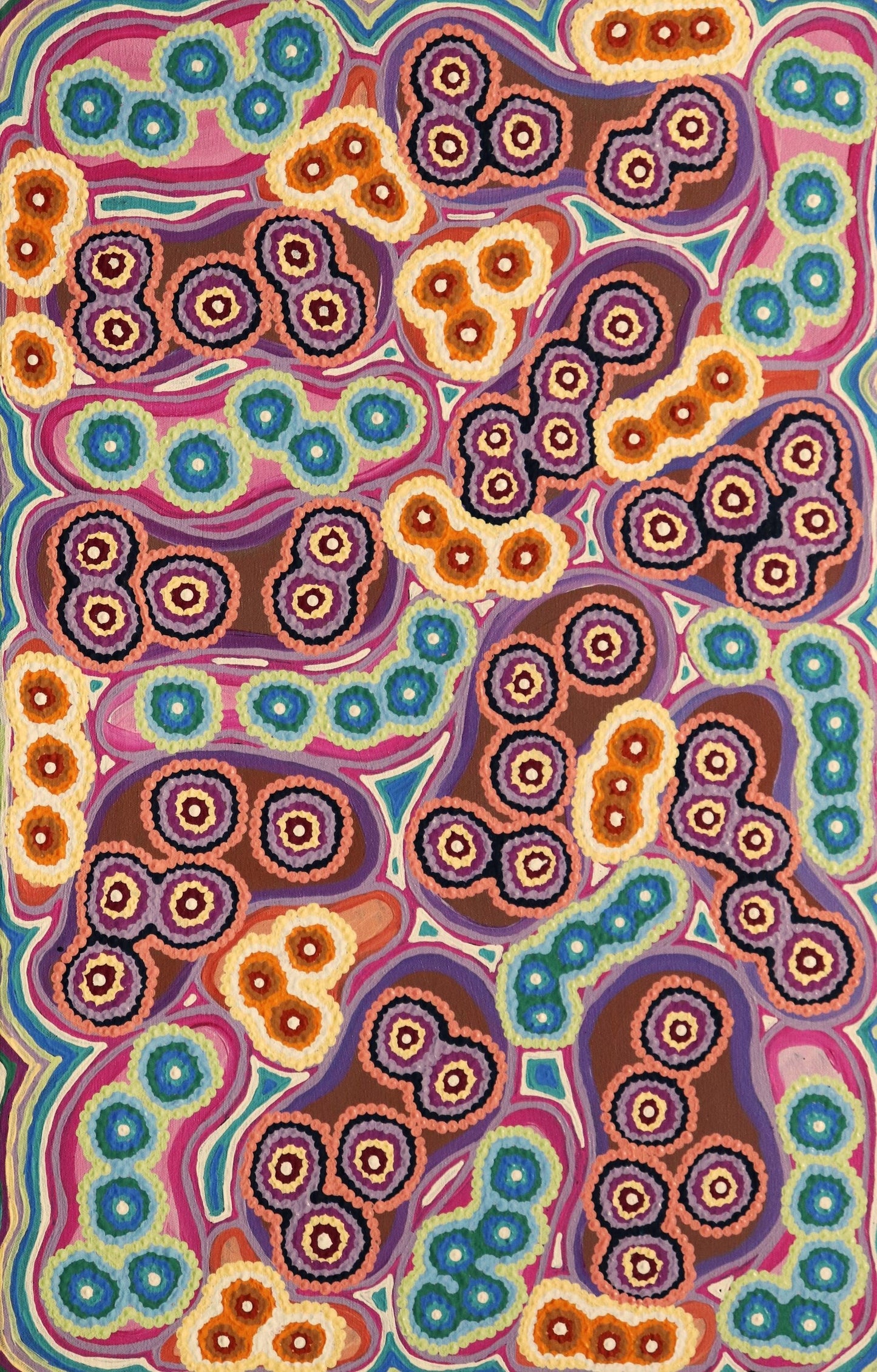 51-26 Water Lilies - Binyani. 70 x 45 cm acrylic on canvas