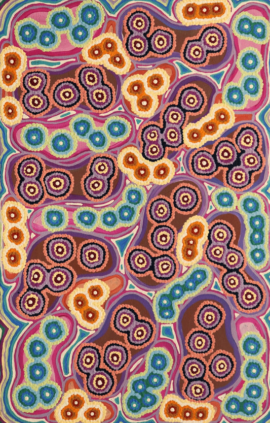 51-26 Water Lilies - Binyani. 70 x 45 cm acrylic on canvas