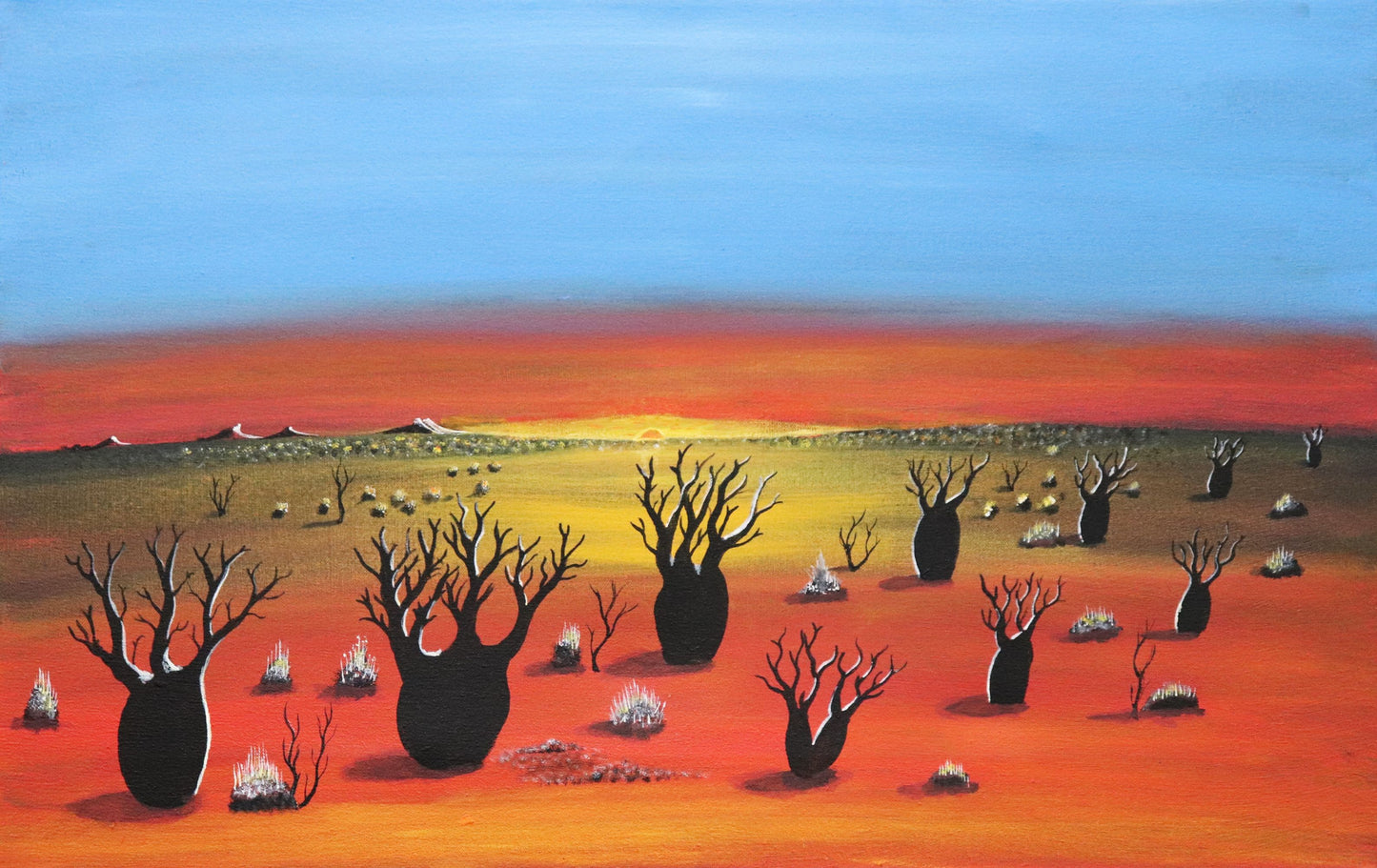 53-26 Jumulu or Jamarlu - Kimberley Boab Tree. 70 x 45 cm acrylic on canvas