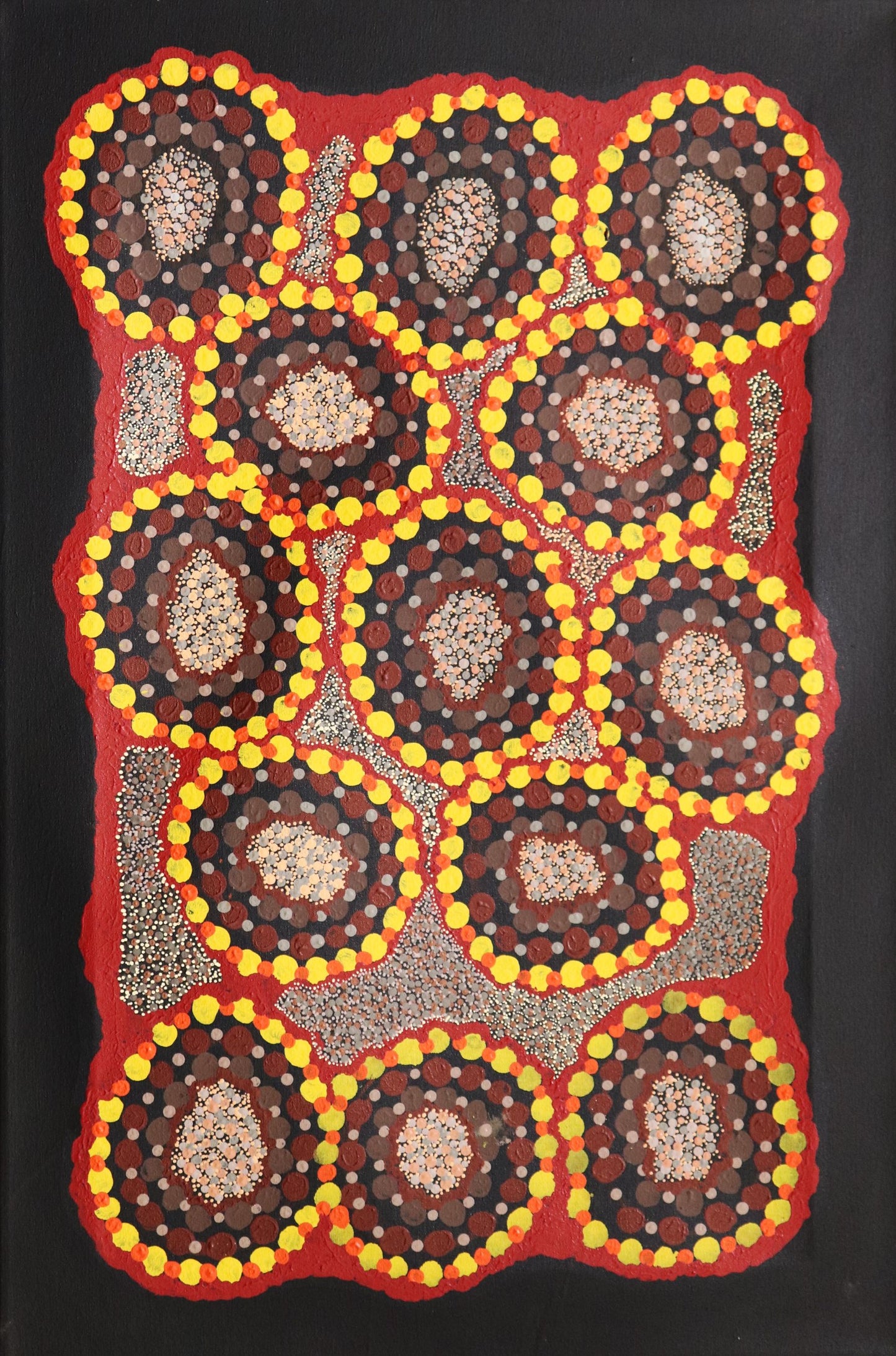 60-26 Rainy Season - water and wildflowers. 90 x 60 cm acrylic on canvas