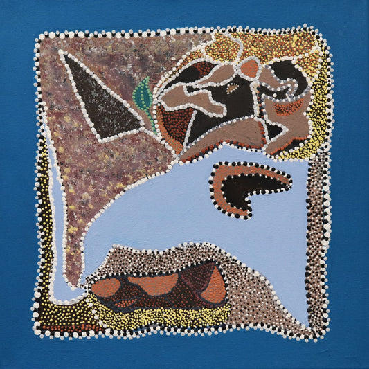 85-26 Wimirri - Caroline Pool. 50 x 50 cm acrylic on canvas