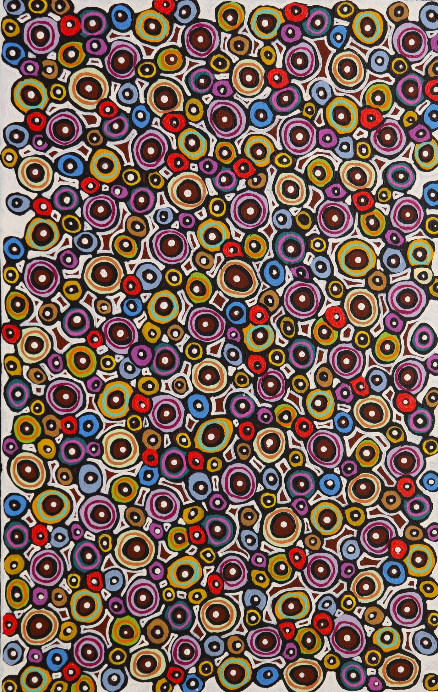 115-26 Colours of my Country - Stones in every Colour. 70x45cm acrylic on canvas