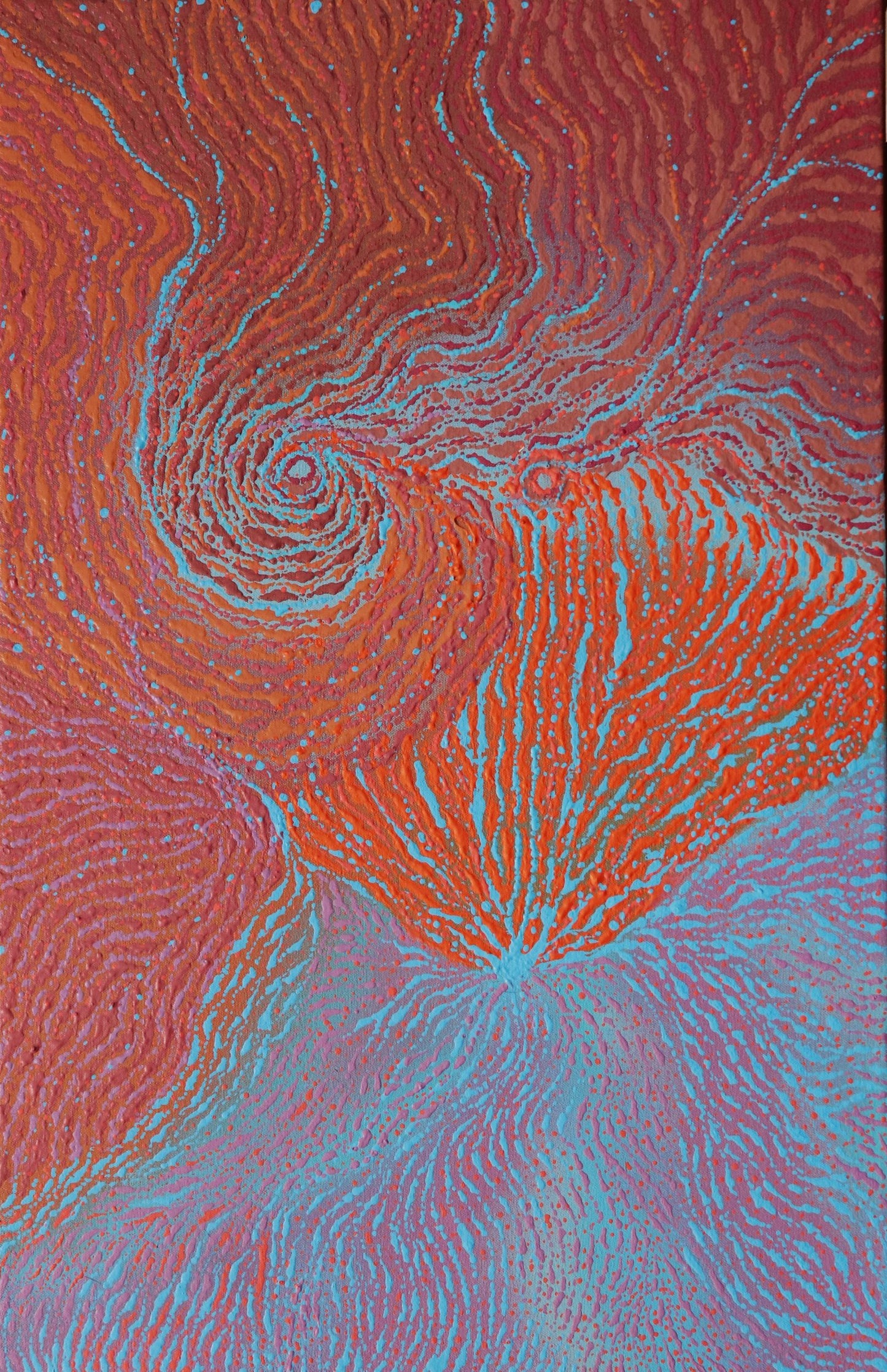 121-26 Reflections of the sun over the Kimberley's. 70x45cm acrylic on canvas