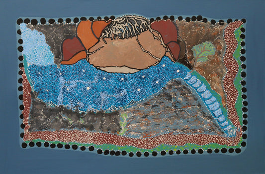126-26 Wimirri - Caroline Pool. 60x90cm acrylic on canvas