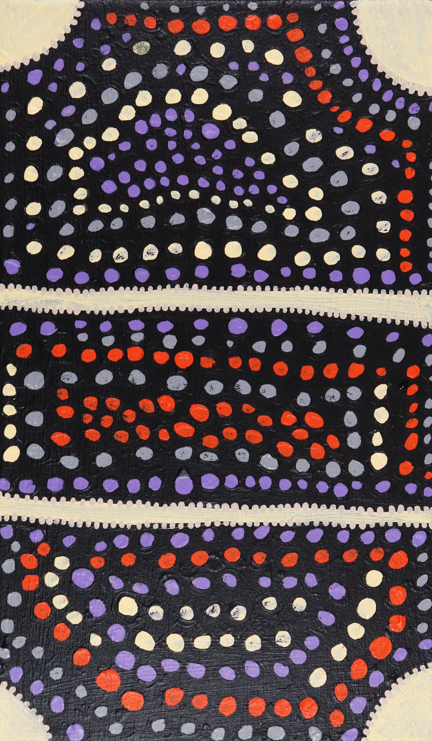 131-26 Marks and Patterns of Ceremony and Story Telling. 50x30cm acrylic on canvas