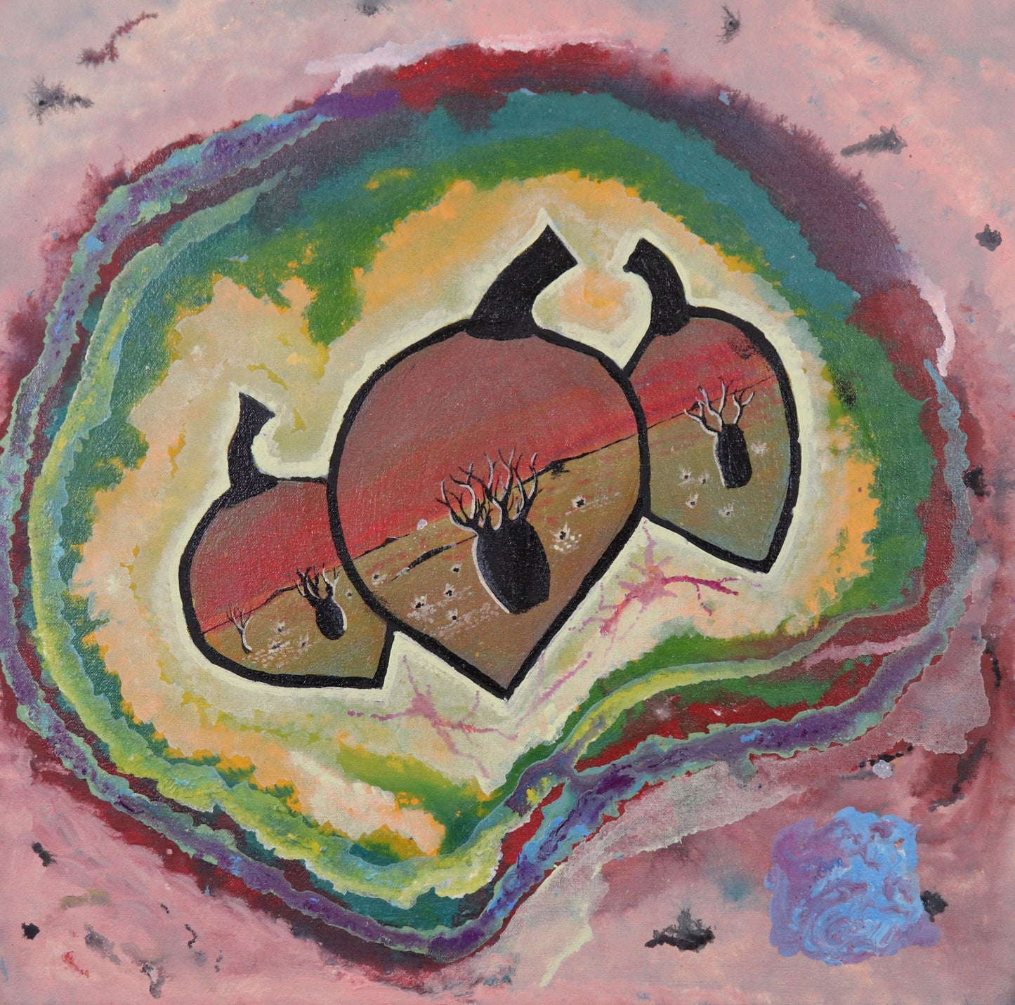 139-26  Jumulu or Jamarlu - Kimberley Boab Tree. 50x50 acrylic on canvas