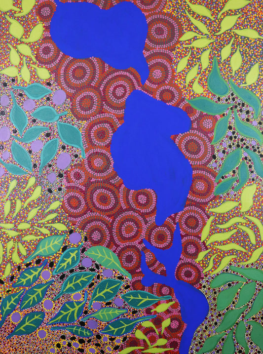 156-26 Bush Herbs, Food and Medicine Plants. 120x90cm acrylic on canvas