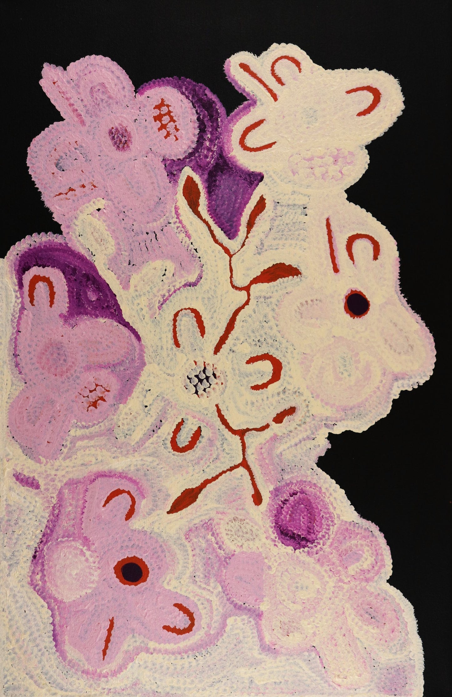 194-26 Bush Potato Dreaming Story. 70x45cm acrylic on canvas