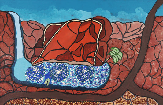 229-26 Lugangarna Palm Springs. 45x70cm acrylic on canvas