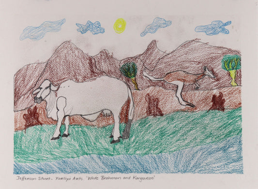257-26 White Brahman and Kangaroo. White Brahman and Kangaroo