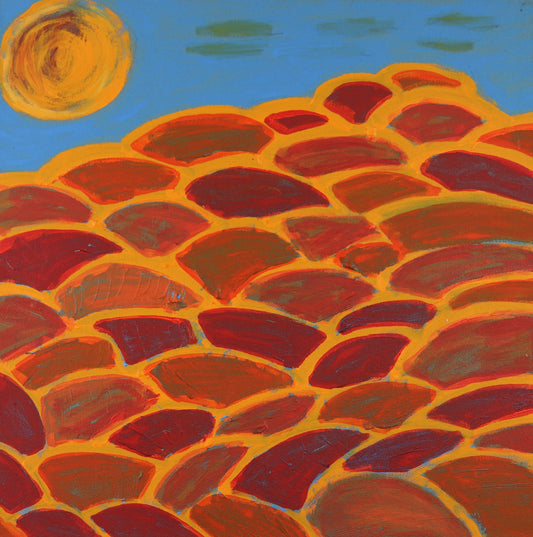 275-26 Warmun (Turkey Creek) - Gija Country. 50x50cm acrylic on canvas
