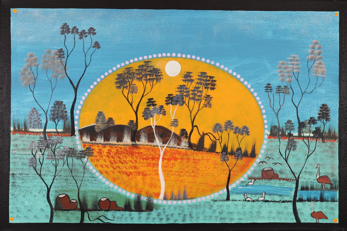 276-26 Louisa Downs Station - Sunset Memories. 60x90cm acrylic on canvas