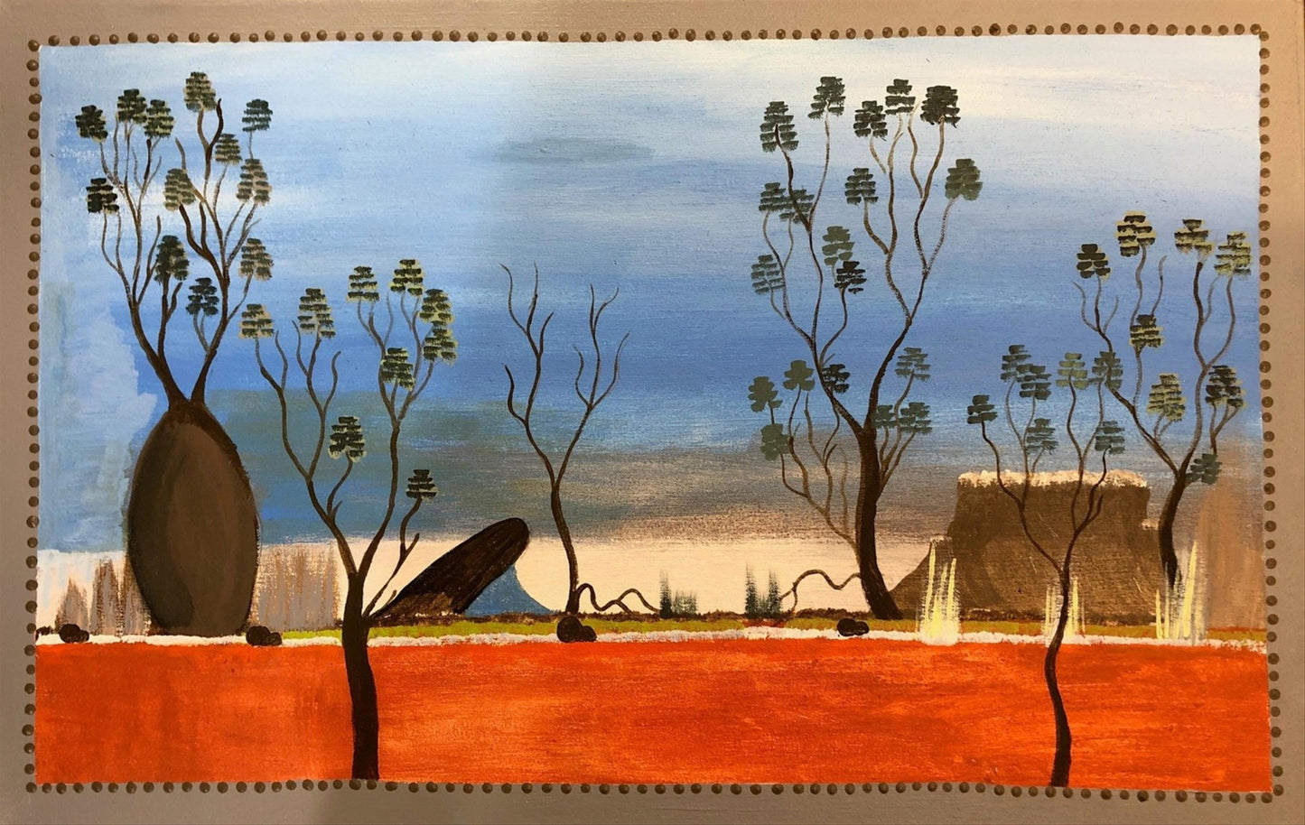 285-25 Louisa Downs Station - My Country. 70cm x 45cm. Acrylic on canvas