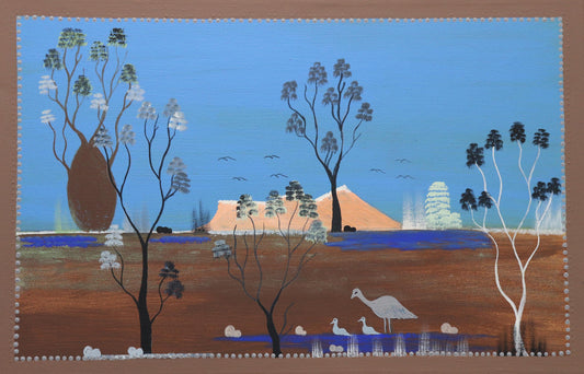 258-25 Louisa Downs Station - My Country. 70cm x 45cm. Acrylic on canvas
