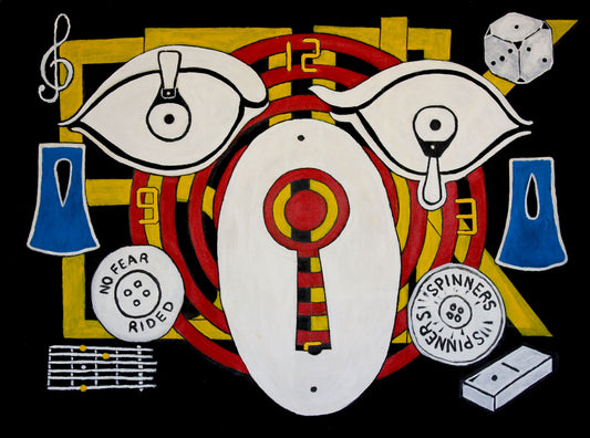 238-16 The Book- No 2 Aboriginal Reserve. 121 x 91cm: acrylic on canvas