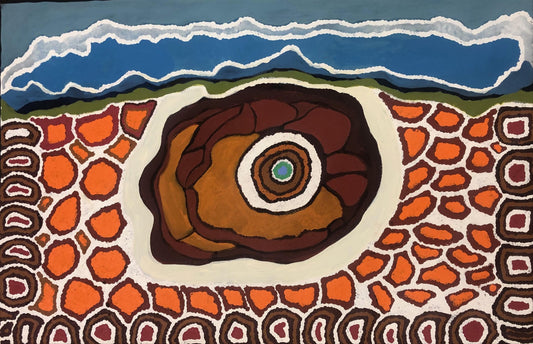 190-21 Wolf Creek Crater. 60 x 90cm. Acrylic on canvas