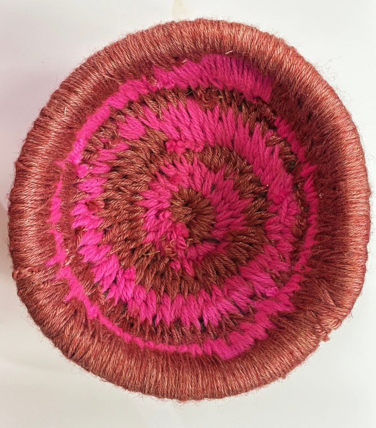 78-26 Wool Basket - Coil Weaving.