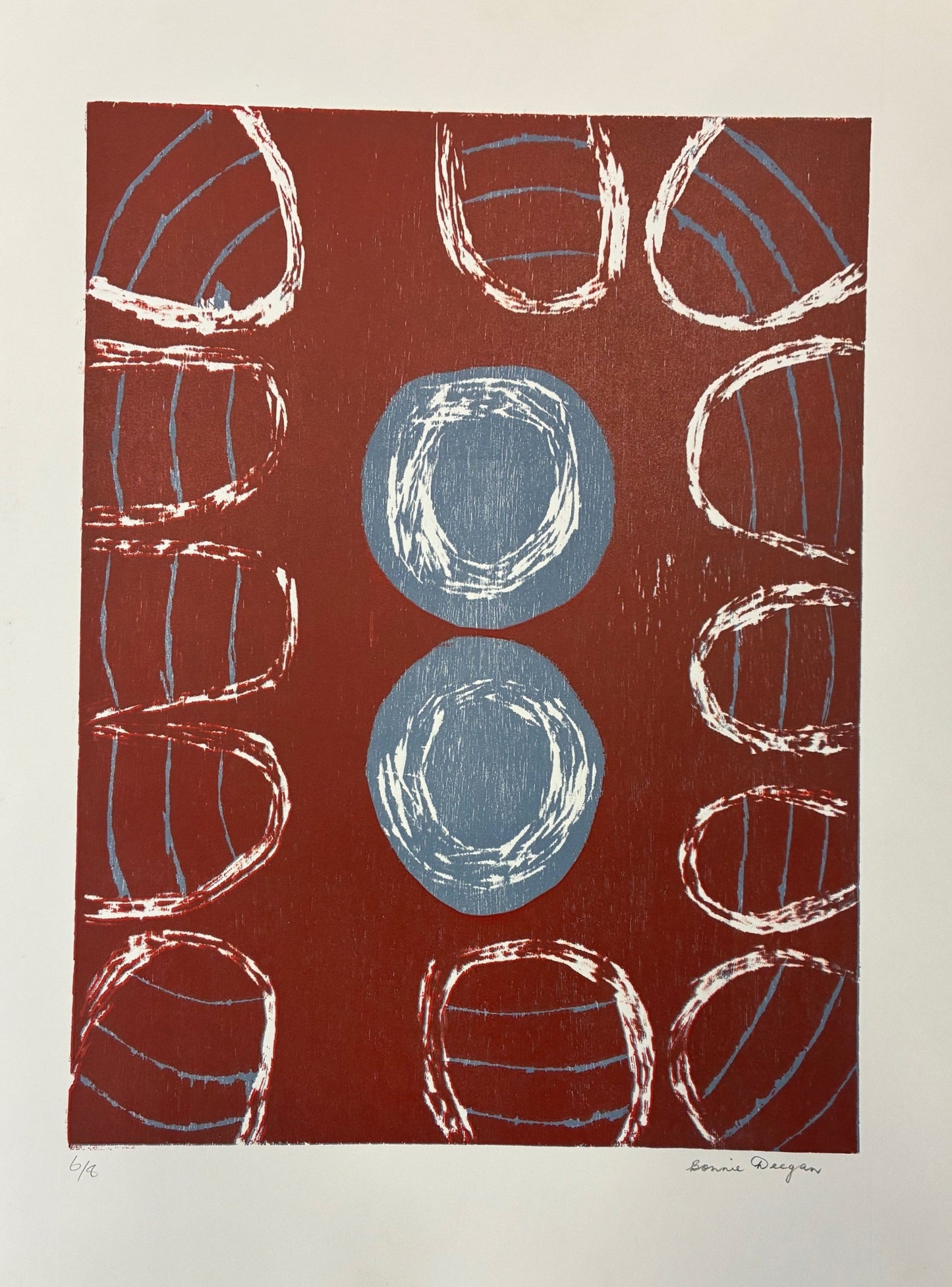 42-26 Purnululu (Bungle Bungles) Special Country. Woodblock Print, 52x38cm