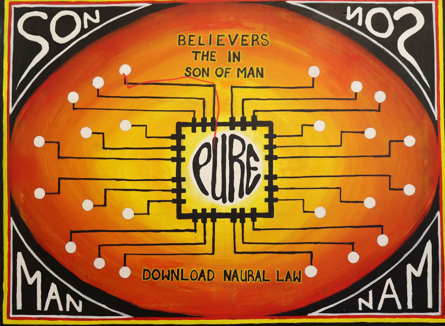 99-22 Pure Data. 120cm x 90cm. Acrylic on canvas